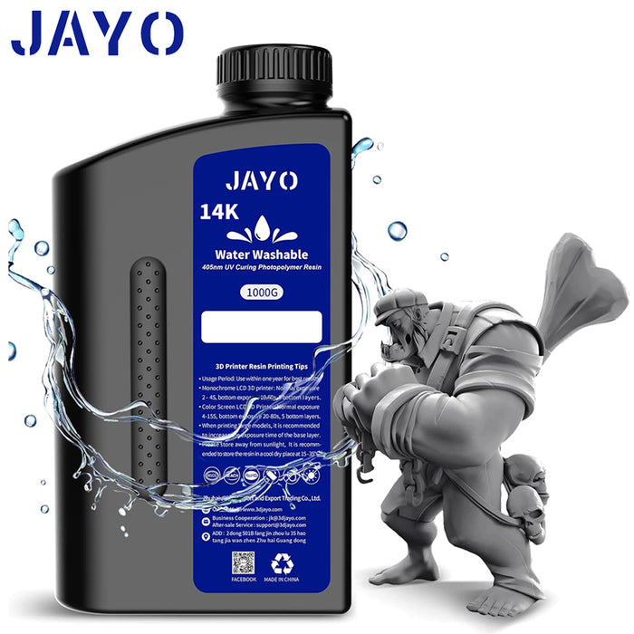 14K Water Washable Resin 1000G 3D Printer UV Resin 405nm Good Liquidity LCD DLP