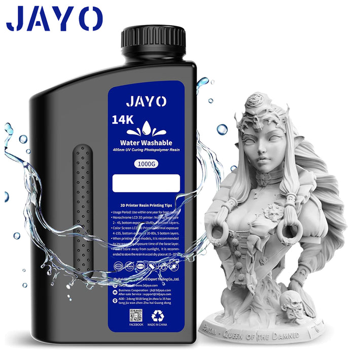 14K Water Washable Resin 1000G 3D Printer UV Resin 405nm Good Liquidity LCD DLP
