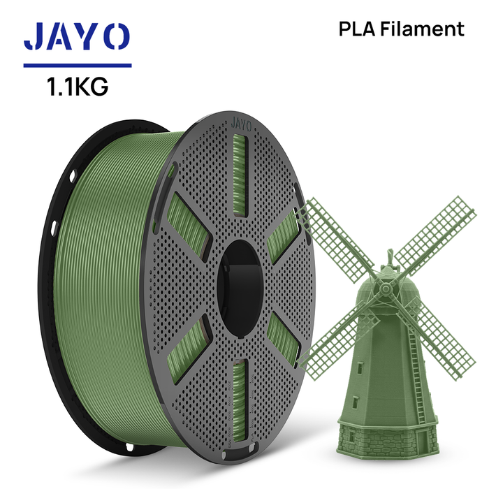 [Reusable Spool]JAYO 1.1KG PLA 3D Printer Filament 1.75mm High Strengt +/- 0.02mm