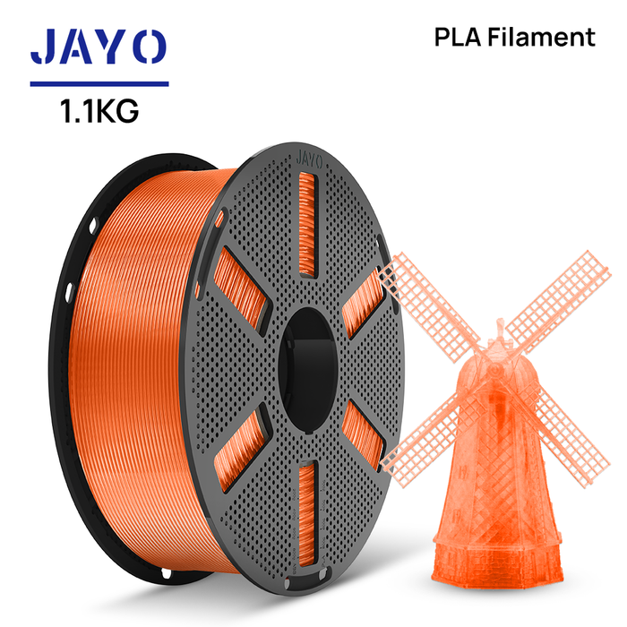[Reusable Spool]JAYO 1.1KG PLA 3D Printer Filament 1.75mm High Strengt +/- 0.02mm