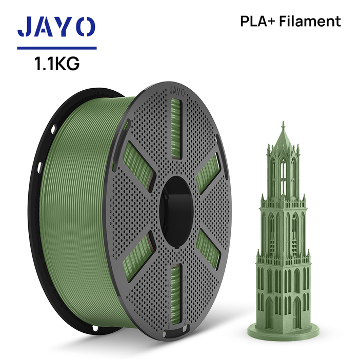 [Reusable Spool]JAYO 1.1KG PLA+ Reusable Spool 3D Printer Filament 1.75mm High Strength +/- 0.02mm