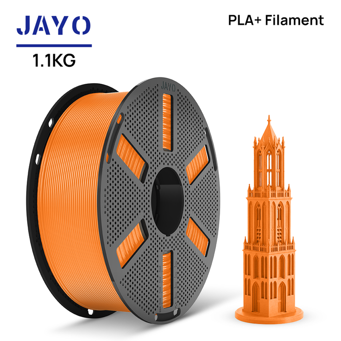 [Reusable Spool]JAYO 1.1KG PLA+ Reusable Spool 3D Printer Filament 1.75mm High Strength +/- 0.02mm
