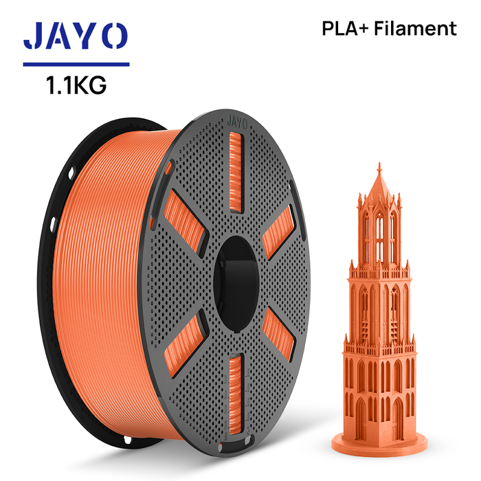[Reusable Spool]JAYO 1.1KG PLA+ Reusable Spool 3D Printer Filament 1.75mm High Strength +/- 0.02mm
