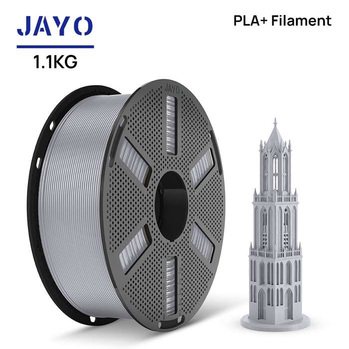 [Reusable Spool]JAYO 1.1KG PLA+ Reusable Spool 3D Printer Filament 1.75mm High Strength +/- 0.02mm