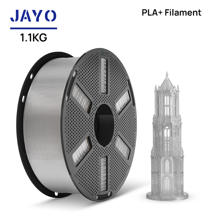 [Reusable Spool]JAYO 1.1KG PLA+ Reusable Spool 3D Printer Filament 1.75mm High Strength +/- 0.02mm