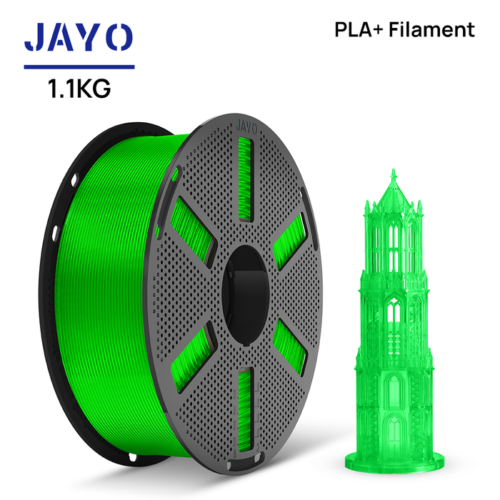[Reusable Spool]JAYO 1.1KG PLA+ Reusable Spool 3D Printer Filament 1.75mm High Strength +/- 0.02mm