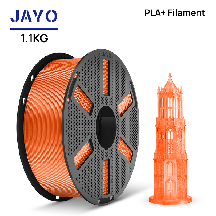 [Reusable Spool]JAYO 1.1KG PLA+ Reusable Spool 3D Printer Filament 1.75mm High Strength +/- 0.02mm