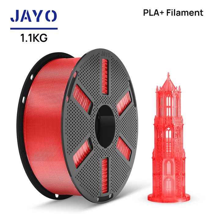 [Reusable Spool]JAYO 1.1KG PLA+ Reusable Spool 3D Printer Filament 1.75mm High Strength +/- 0.02mm