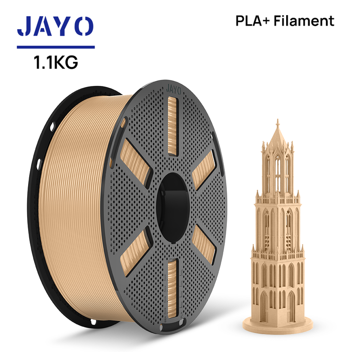 [Reusable Spool]JAYO 1.1KG PLA+ Reusable Spool 3D Printer Filament 1.75mm High Strength +/- 0.02mm