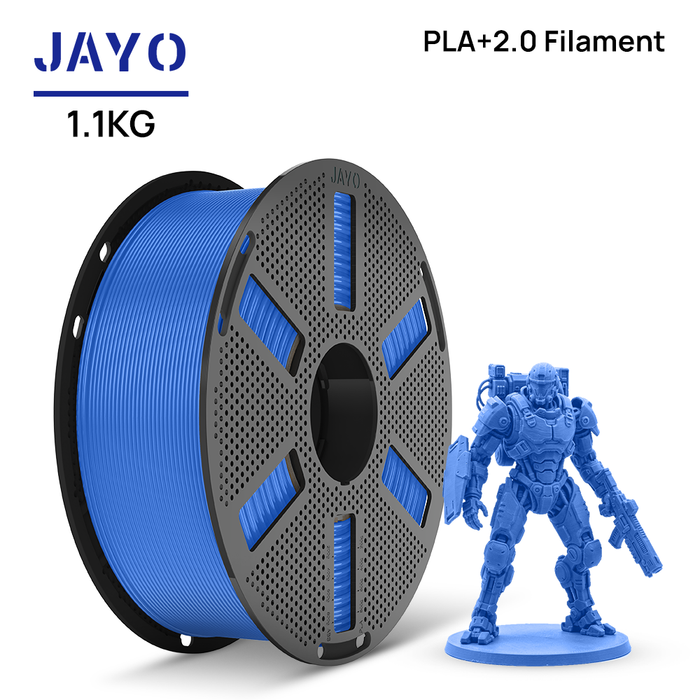 [Reusable Spool]JAYO 1.1KG PLA+ 2.0 3D Printer Filament 1.75mm High Strengt +/- 0.02mm