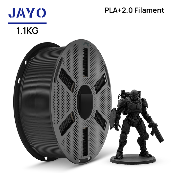 [Reusable Spool]JAYO 1.1KG PLA+ 2.0 3D Printer Filament 1.75mm High Strengt +/- 0.02mm