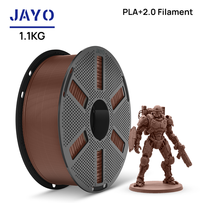 [Reusable Spool]JAYO 1.1KG PLA+ 2.0 3D Printer Filament 1.75mm High Strengt +/- 0.02mm