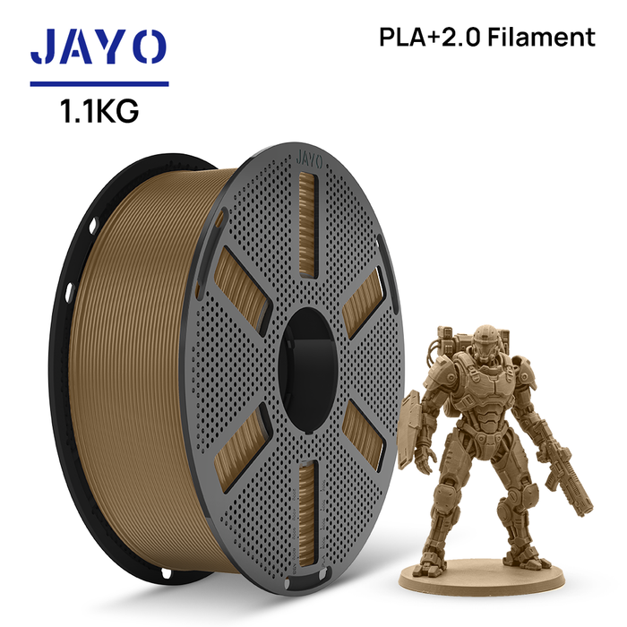 [Reusable Spool]JAYO 1.1KG PLA+ 2.0 3D Printer Filament 1.75mm High Strengt +/- 0.02mm