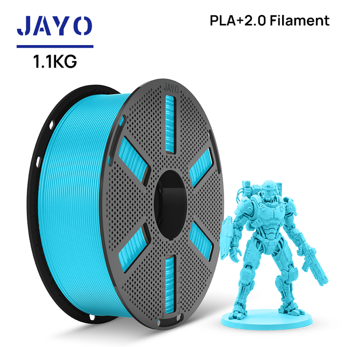 [Reusable Spool]JAYO 1.1KG PLA+ 2.0 3D Printer Filament 1.75mm High Strengt +/- 0.02mm