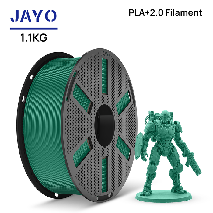[Reusable Spool]JAYO 1.1KG PLA+ 2.0 3D Printer Filament 1.75mm High Strengt +/- 0.02mm