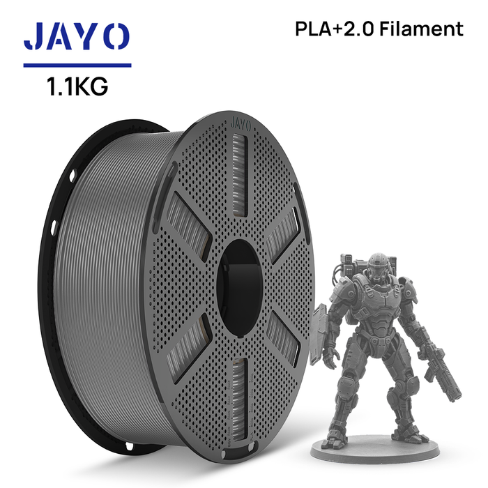 [Reusable Spool]JAYO 1.1KG PLA+ 2.0 3D Printer Filament 1.75mm High Strengt +/- 0.02mm