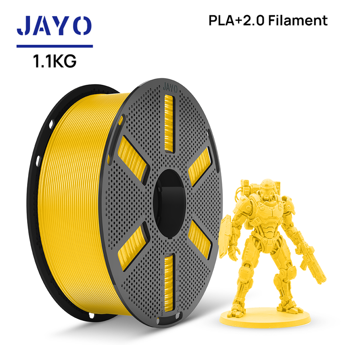 [Reusable Spool]JAYO 1.1KG PLA+ 2.0 3D Printer Filament 1.75mm High Strengt +/- 0.02mm