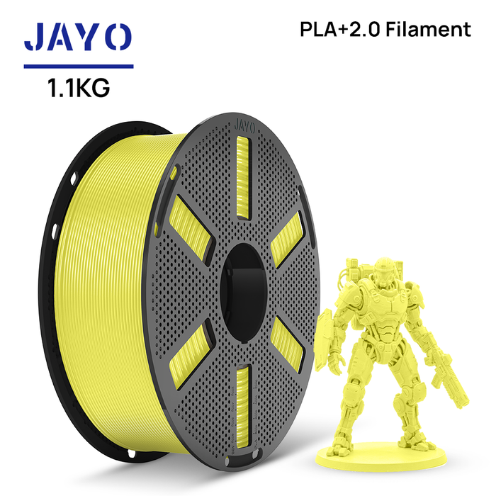 [Reusable Spool]JAYO 1.1KG PLA+ 2.0 3D Printer Filament 1.75mm High Strengt +/- 0.02mm