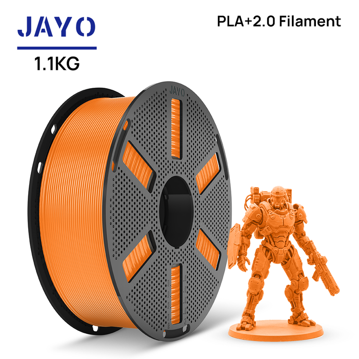 [Reusable Spool]JAYO 1.1KG PLA+ 2.0 3D Printer Filament 1.75mm High Strengt +/- 0.02mm
