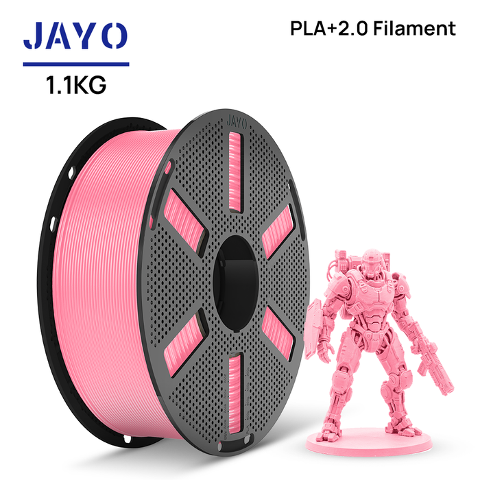 [Reusable Spool]JAYO 1.1KG PLA+ 2.0 3D Printer Filament 1.75mm High Strengt +/- 0.02mm