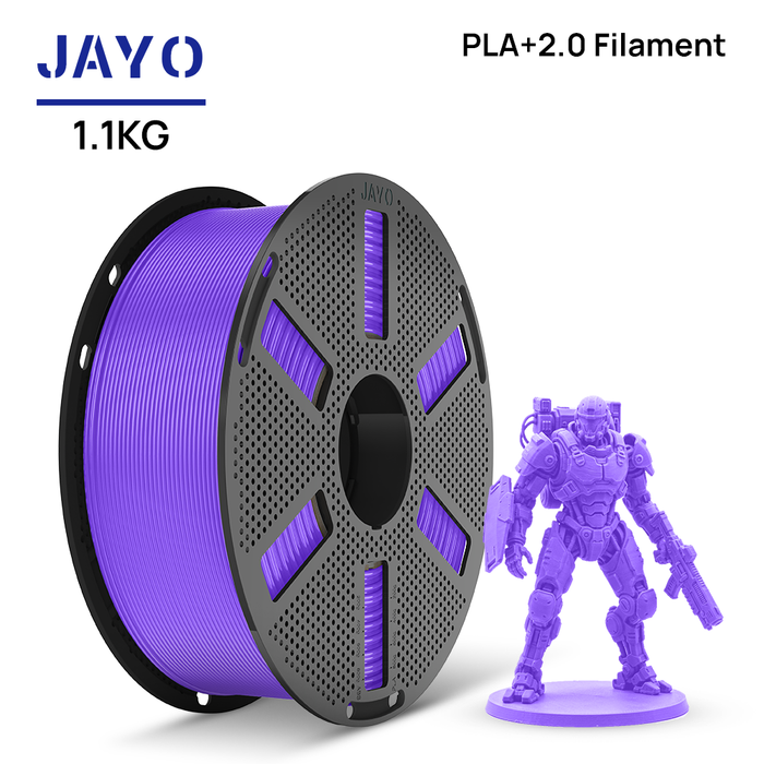 [Reusable Spool]JAYO 1.1KG PLA+ 2.0 3D Printer Filament 1.75mm High Strengt +/- 0.02mm