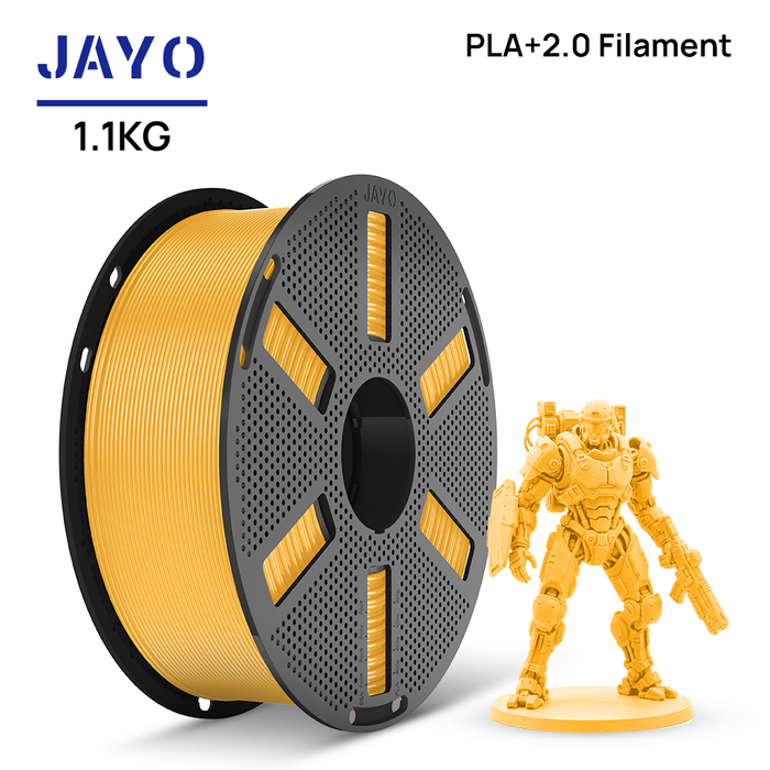 [Reusable Spool]JAYO 1.1KG PLA+ 2.0 3D Printer Filament 1.75mm High Strengt +/- 0.02mm