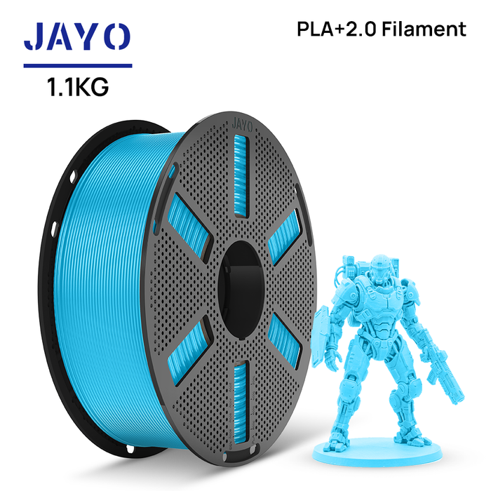 [Reusable Spool]JAYO 1.1KG PLA+ 2.0 3D Printer Filament 1.75mm High Strengt +/- 0.02mm