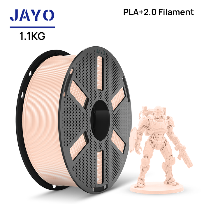 [Reusable Spool]JAYO 1.1KG PLA+ 2.0 3D Printer Filament 1.75mm High Strengt +/- 0.02mm