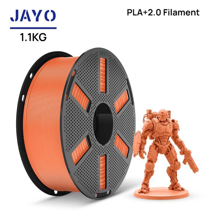 [Reusable Spool]JAYO 1.1KG PLA+ 2.0 3D Printer Filament 1.75mm High Strengt +/- 0.02mm