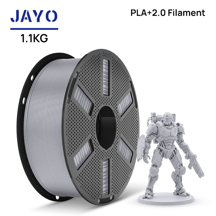 [Reusable Spool]JAYO 1.1KG PLA+ 2.0 3D Printer Filament 1.75mm High Strengt +/- 0.02mm