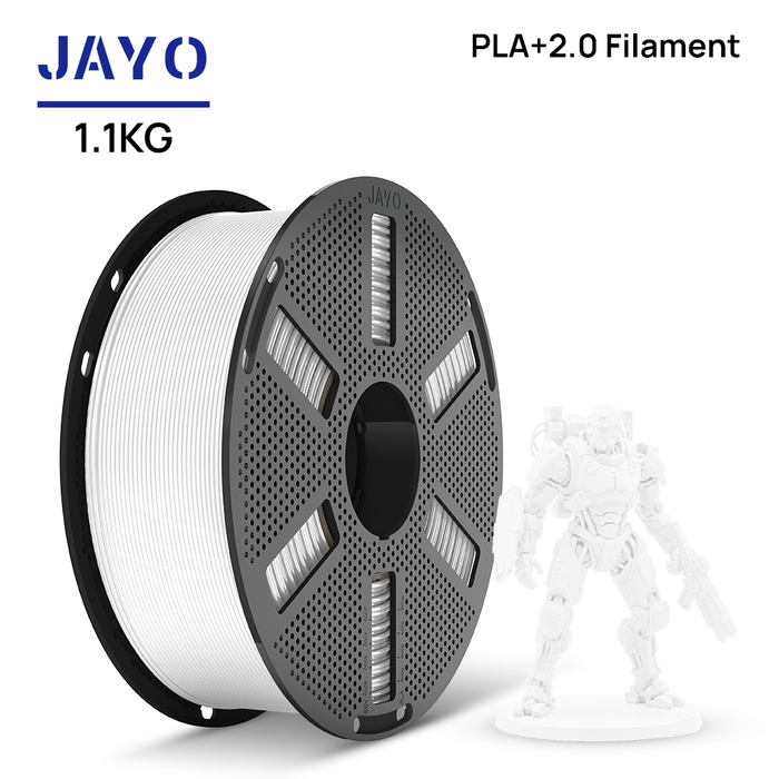 [Reusable Spool]JAYO 1.1KG PLA+ 2.0 3D Printer Filament 1.75mm High Strengt +/- 0.02mm
