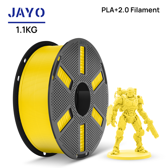 [Reusable Spool]JAYO 1.1KG PLA+ 2.0 3D Printer Filament 1.75mm High Strengt +/- 0.02mm