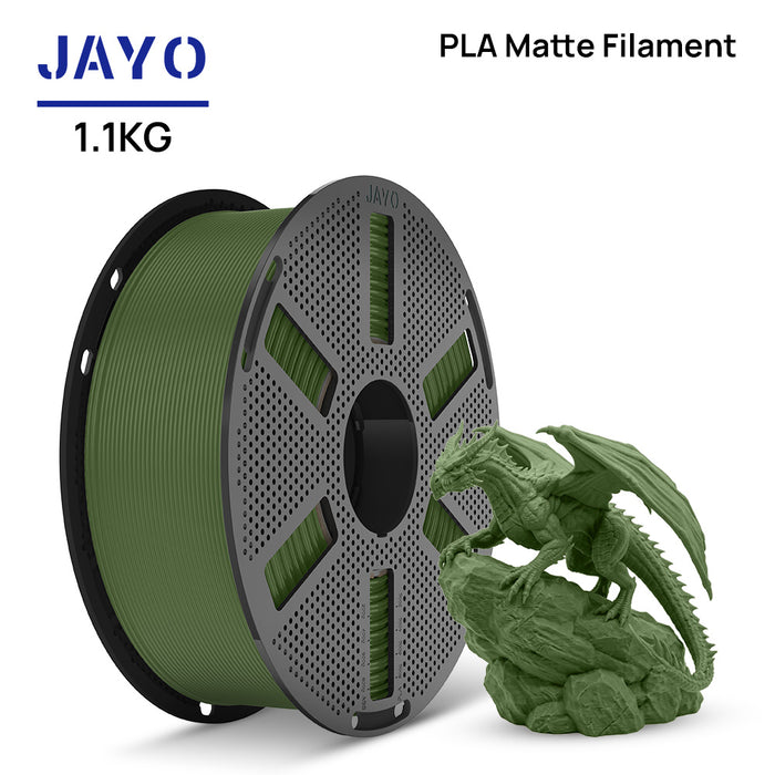 [Reusable Spool]JAYO 1.1KG PLA Matte 3D Printer Filament