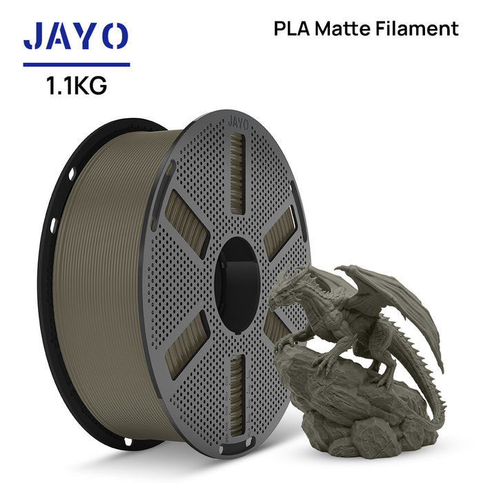[Reusable Spool]JAYO 1.1KG PLA Matte 3D Printer Filament