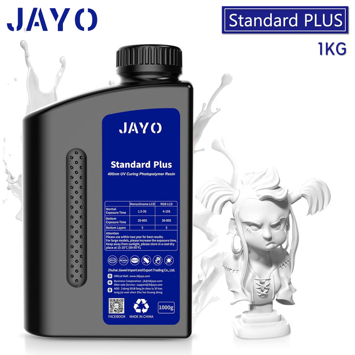 JAYO Standard PLUS Resin 1KG 3D Printing Photopolymer Resin